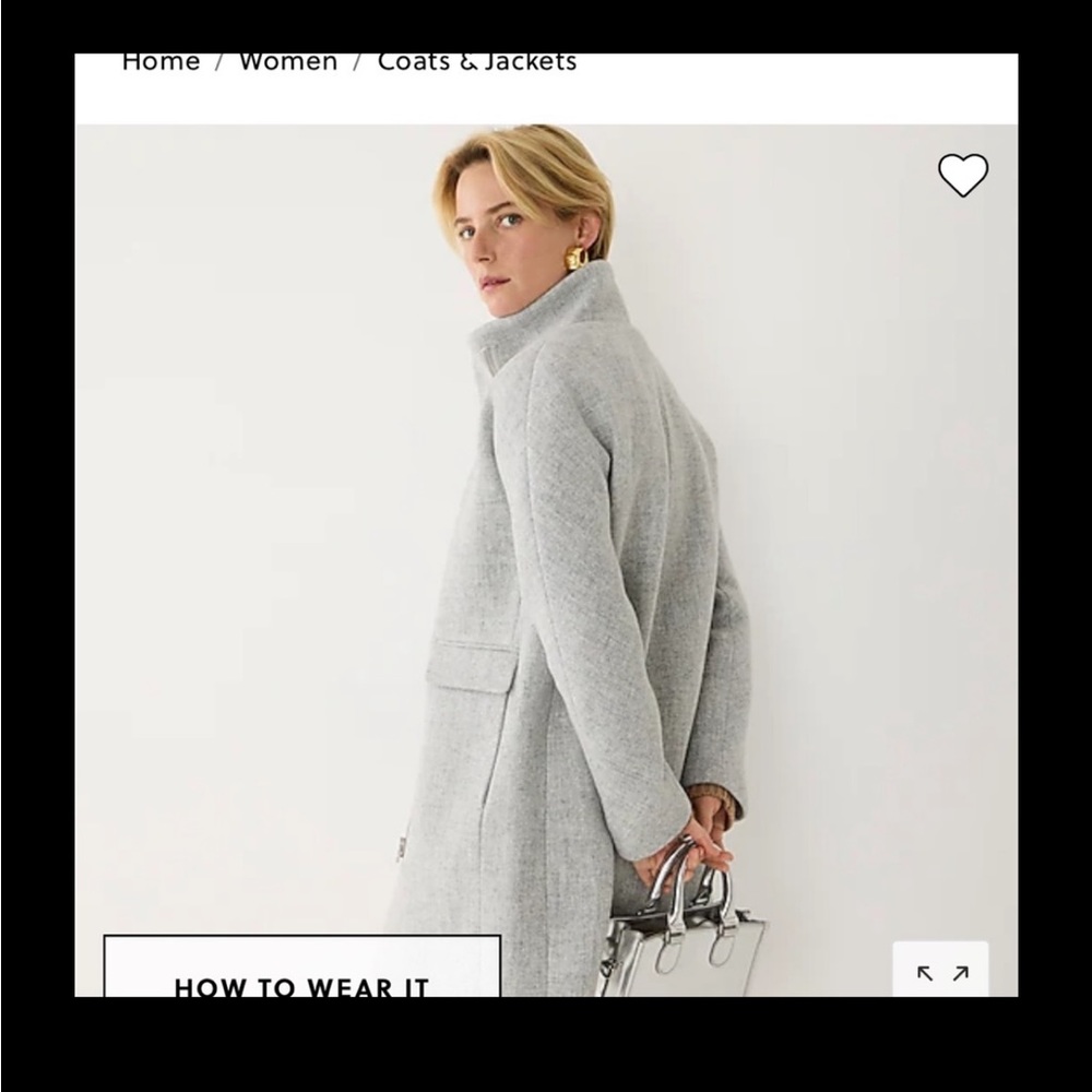 J Crew Cocoon Coat in Italian wool 6 - Picture 2 of 9